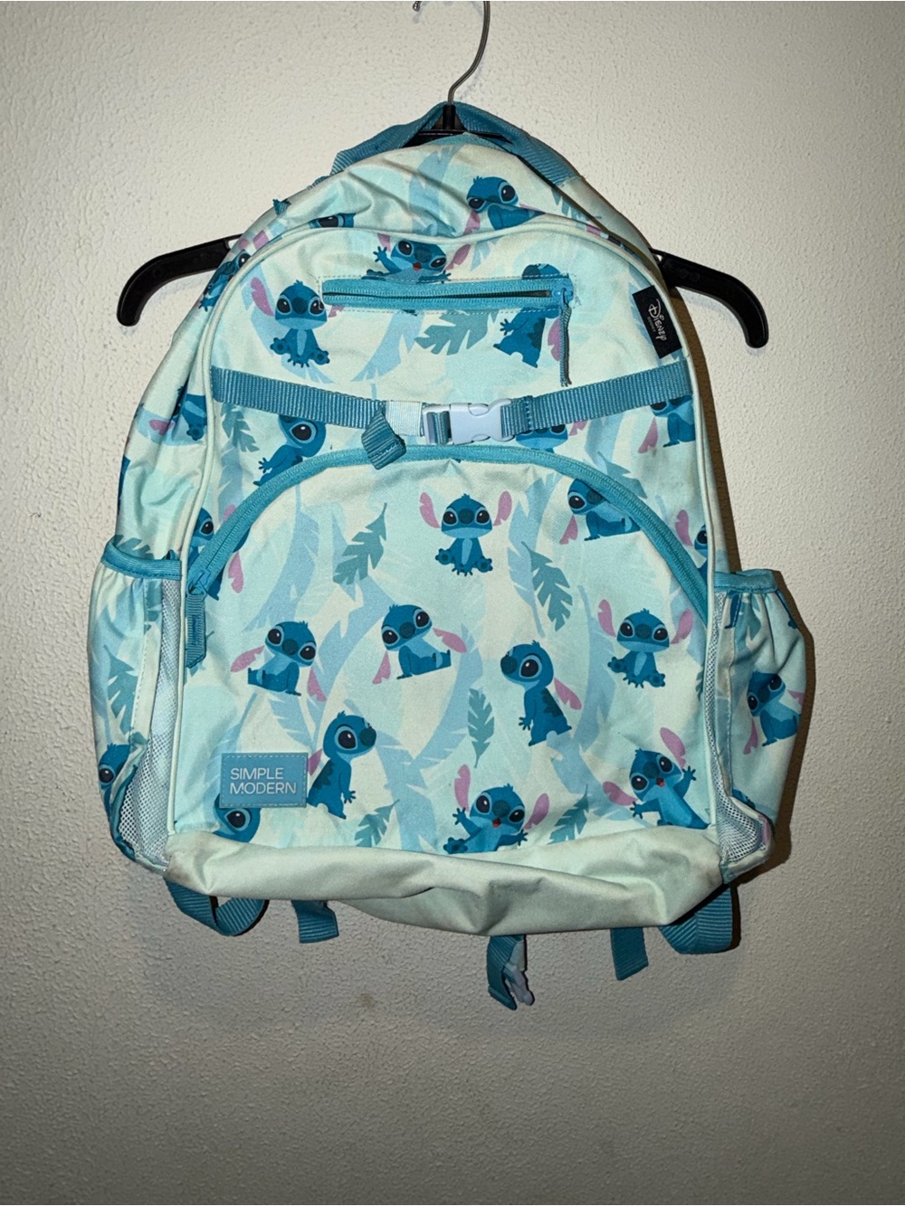 Kids' Mint Blue Character Print Backpack